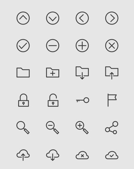 150+ Outlined UI Icons SVG