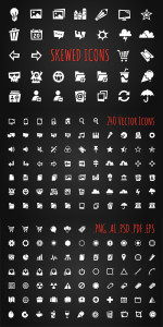 240 Vector Skewed Icons