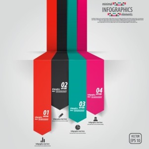 Minimal Infographics Data Option Elements Vector 01