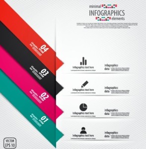 Minimal Infographics Data Option Elements Vector 02