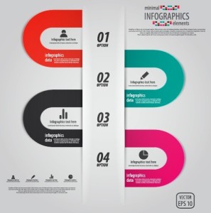 Minimal Infographics Data Option Elements Vector 03