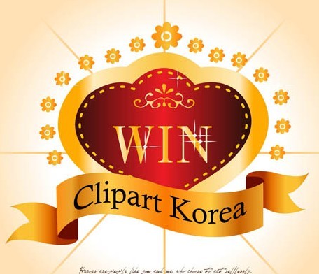 Golden Badge with Ribbon Bow Vector 03