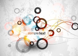 Abstract Circles Background Vector