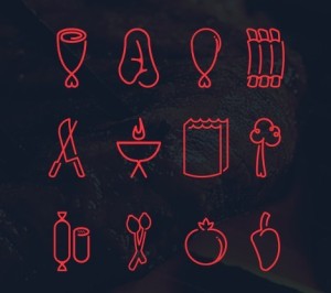 BBQ Icon Set Vector