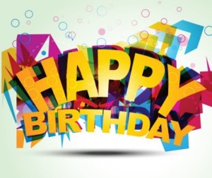 Colorful Happy Birthday Art Design Vector