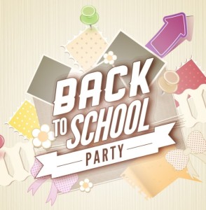 Back To School Party Flyer Template Vector