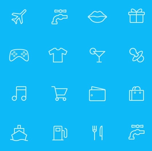 66 Budget Categories Vector Icons