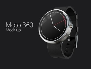 Moto 360 PSD Mockup