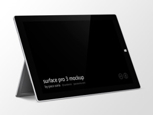 Microsoft Surface Pro 3 Mockup PSD