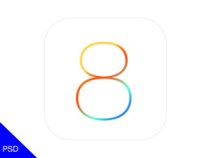 iOS 8 Logo PSD