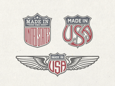 US Trade Emblems Vector