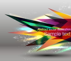 Abstract Colorful Spikes Background Vector