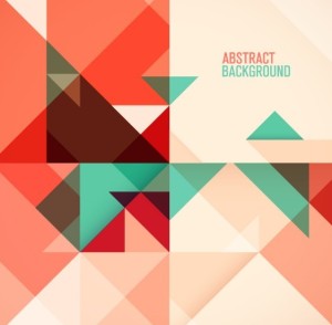 Abstract Flat Geometry Background Set Vector