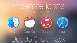 Bubble Circle Yosemite Icon Pack #1