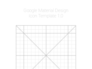 Google Material Design Icon Template PSD