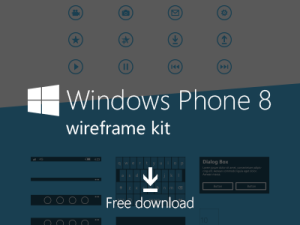 Windows Phone 8 Wireframe Kit PSD