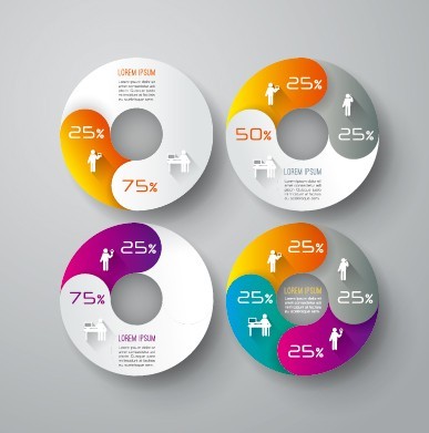 Creative Circle Infographic Presentation Elements Vol.2