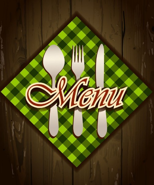 Elegant Green Restaurant Menu Design Vector