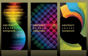 Colorful Abstract Background Set Vector