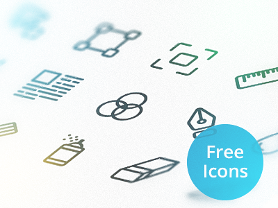 15 Simple Line Icons (PSD+Vector)