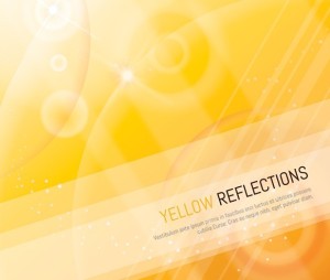 Yellow Reflections Background Vector