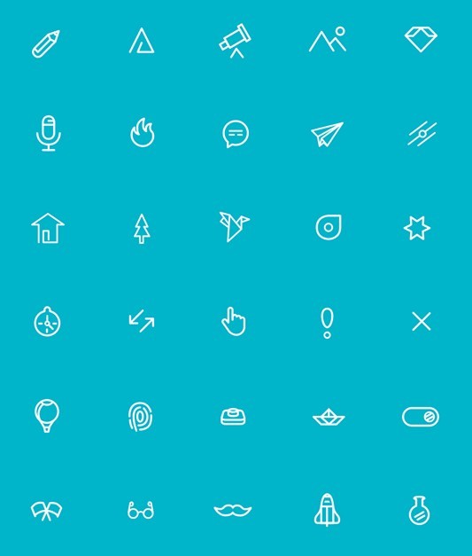 40 Mini Line Icons