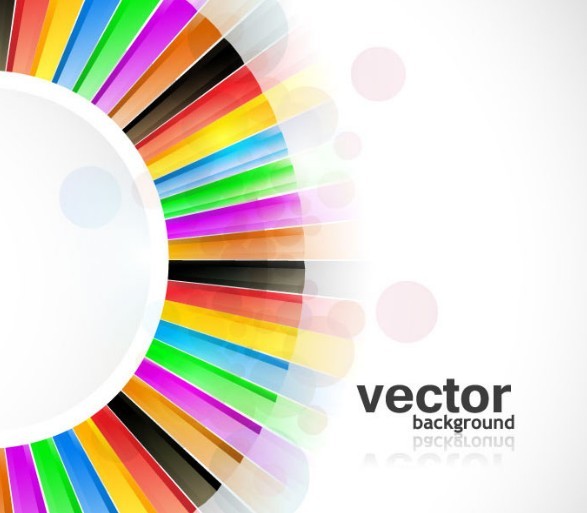 Circular Color Palette Background Vector