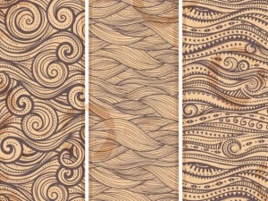 Brown Tribal Banner Set Vector