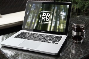 Realistic Macbook Mockup PSD