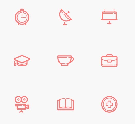 60 Minimal Outline Icons