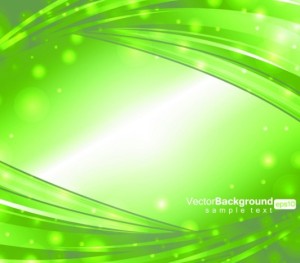 Bright Green Waves Background Vector