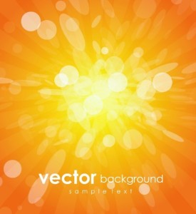 Bright Orange Abstract Background Vector 01