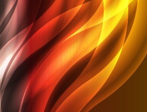 Bright Orange Abstract Curves Background 05