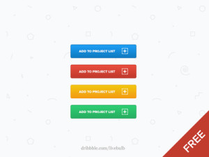 Colorful Add To Button Templates PSD