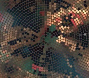 Creative Circular Mosaic Background Vector 01