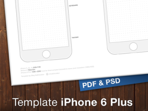 iPhone 6 & Plus Template (PSD+PDF)