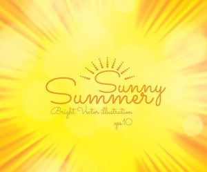 Sunny Summer Bright Vector Illustration