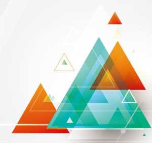 Colored Triangles Background Vector