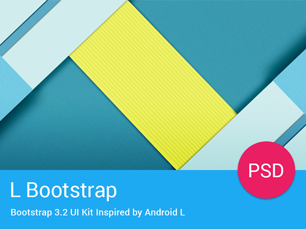 Android L UI Kit PSD