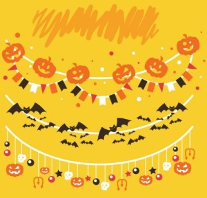 Cartoon Halloween Decoration Vector 03