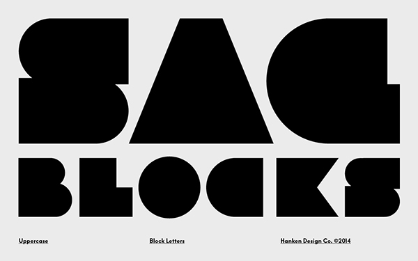 SAG Block Font