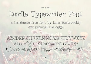 Doodle Typewriter Font