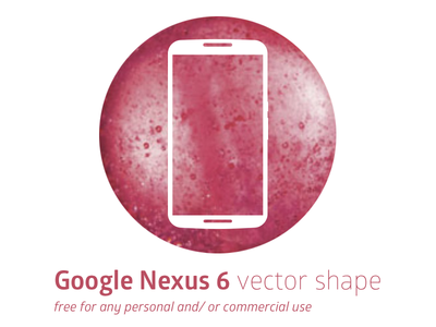 Google Nexus 6 Vector Shape