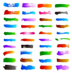 Colorful Vector Brush Sets