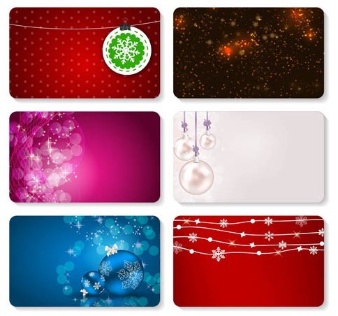 Christmas Card Templates Vector