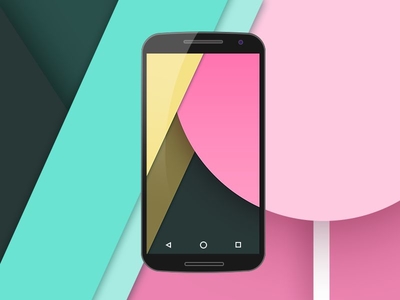 Nexus 6 Flat Mockup PSD