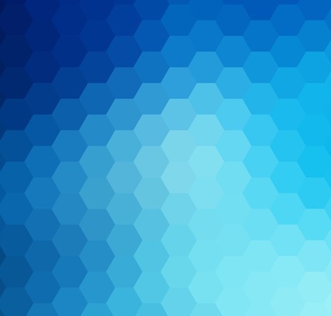 Free Seamless Blue Hexagon Background Vector - TitanUI