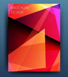 Yellow Polygon Brochure Design Vector