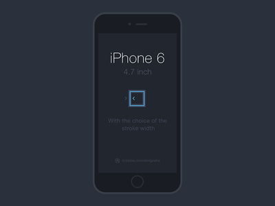 iPhone 6 Line Mockup PSD