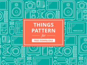 Simple Clean Things Pattern Vector